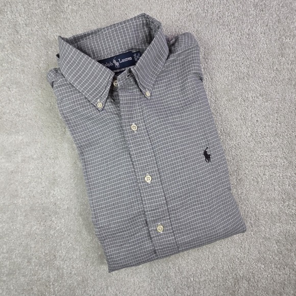 Ralph Lauren Other - Ralph Lauren Cotton Yarmouth Long Sleeve Dress Shirt Men's Size 16 34/35 Gray‎